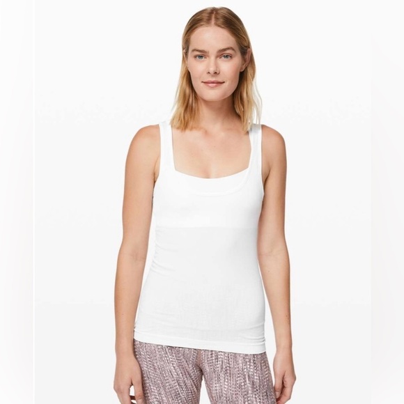 Lululemon Seek Simplicity Tank Top Ribbed White Size 0 Yoga Basic - Picture 5 of 8